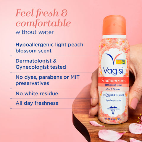 Scentsitive Scents Freshening Spray Peach Blossom 73g